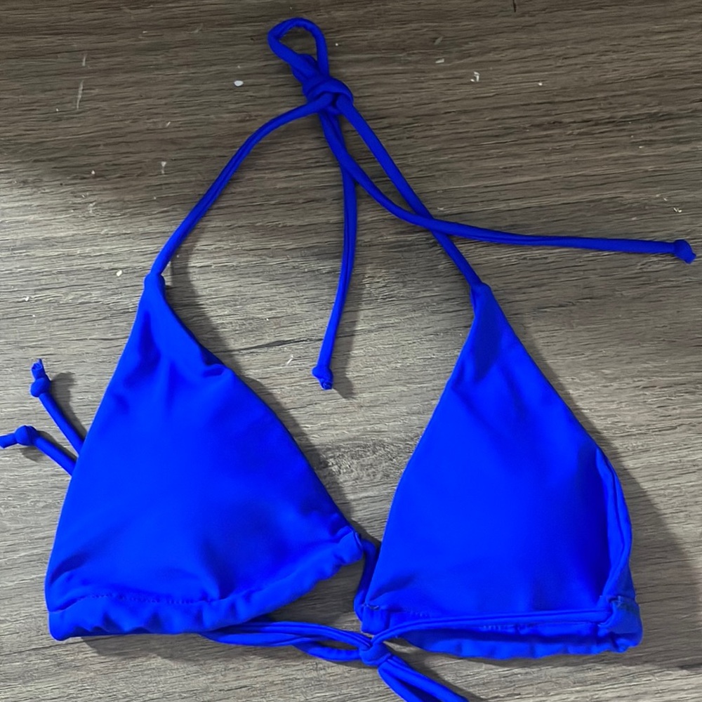 Blue Bikini Top